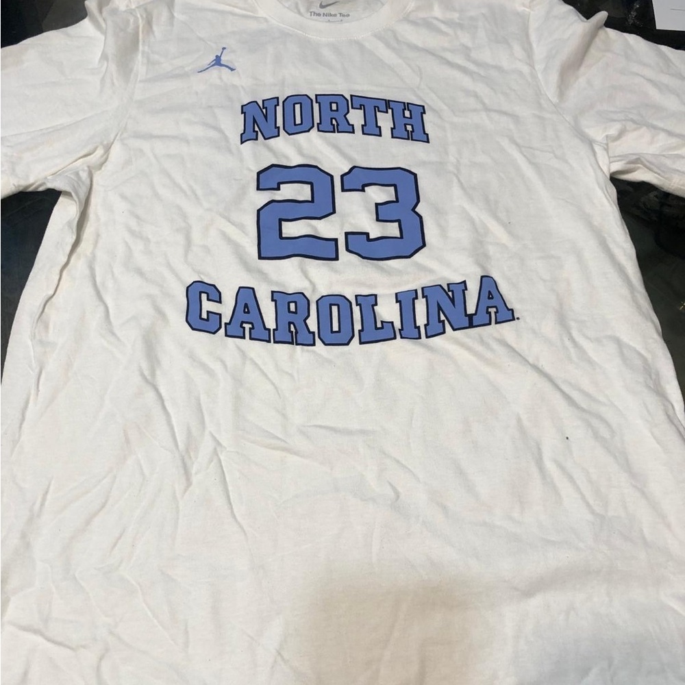 Jordan White and Blue North Carolina Tee